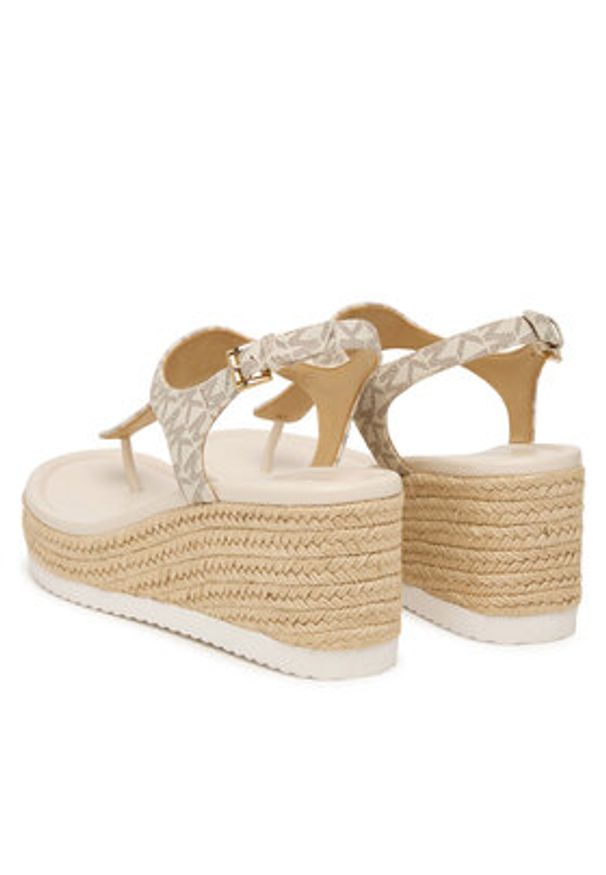 MICHAEL Michael Kors Espadryle Val Thong Wedge 40S6VAMS1B Écru. Kolor: kremowy. Materiał: skóra