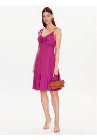 Marciano Guess Sukienka koktajlowa Emilia 3GGK60 6136A Fioletowy Regular Fit. Kolor: fioletowy. Materiał: wiskoza. Styl: wizytowy #4