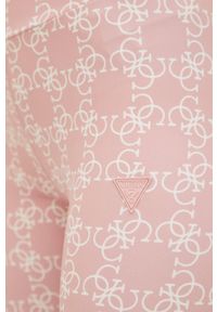 Guess legginsy damskie kolor różowy wzorzyste. Kolor: różowy. Materiał: skóra #3