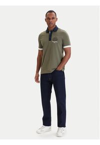 Aeronautica Militare Polo 261PO1908UP00191 Zielony Slim Fit. Typ kołnierza: polo. Kolor: zielony. Materiał: bawełna #2