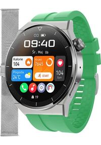 Smartwatch Enter SAT.111.5314.1411-SET Zielony. Rodzaj zegarka: smartwatch. Kolor: zielony #1