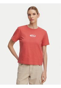 Quiksilver T-Shirt Standard EQWZT03197 Bordowy Regular Fit. Kolor: czerwony. Materiał: bawełna #4