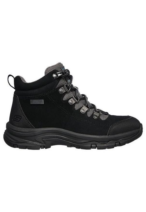 skechers - Buty trekkingowe damskie Skechers Trego EL Captian. Zapięcie: sznurówki. Kolor: czarny. Materiał: guma, materiał, syntetyk. Szerokość cholewki: normalna