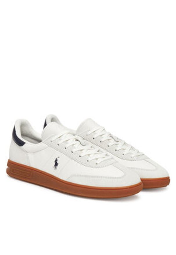 Polo Ralph Lauren Sneakersy Bedford 809973701005 Écru. Materiał: skóra