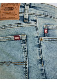 Big-Star - Jeansy męskie dopasowane niebieskie Terry High Waist 185. Okazja: na co dzień. Stan: podwyższony. Kolor: niebieski. Styl: casual, klasyczny #4