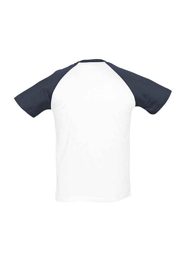 SOL'S - Funky Raglan T-shirt Unisex Dla Dorosłych. Kolor: biały. Długość rękawa: raglanowy rękaw