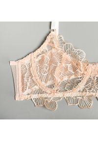 Intica - Komplet bielizny koronkowej z haftem na romantyczne wieczory Roby. Kolor: beżowy. Materiał: koronka. Wzór: haft #7