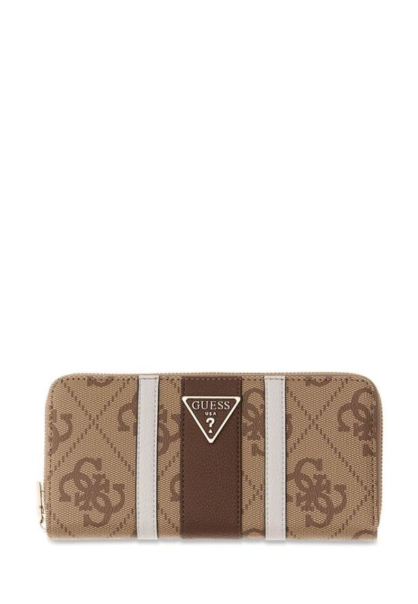 Guess Portfel 181207 Brązowy. Kolor: brązowy
