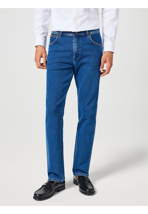 Wrangler - MESKIE SPODNIE WRANGLER TEXAS MIDNIGHT SHADOW 112356794