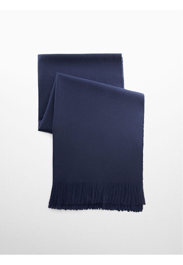 mango - Szalik Mango. Kolor: niebieski