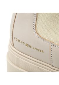 TOMMY HILFIGER - Tommy Hilfiger Sztyblety Monochromatic Chelsea Boot FW0FW06730 Beżowy. Kolor: beżowy. Materiał: skóra #8