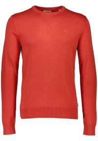 Lindbergh Sweter 30-80043 Koralowy Slim Fit. Kolor: pomarańczowy. Materiał: bawełna #1