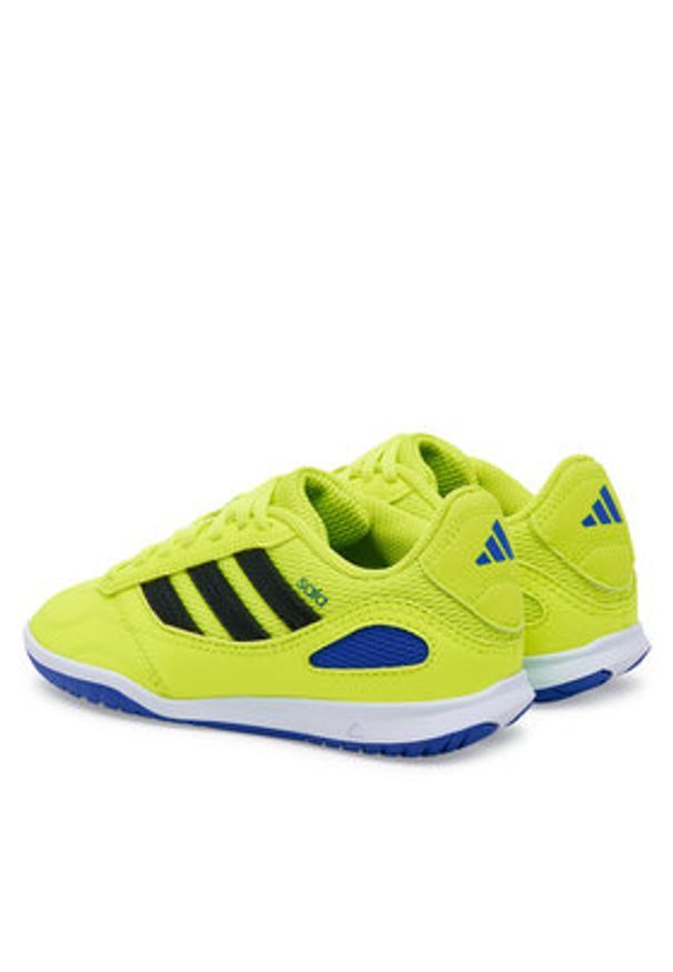 Adidas - adidas Buty do piłki nożnej Super Sala Competition III Indoor JP5273 Zielony. Kolor: zielony. Materiał: materiał