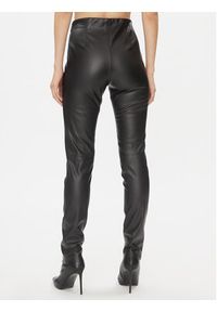 Bruuns Bazaar Spodnie z imitacji skóry Christa BBW3601 Czarny Slim Fit. Kolor: czarny. Materiał: skóra #2