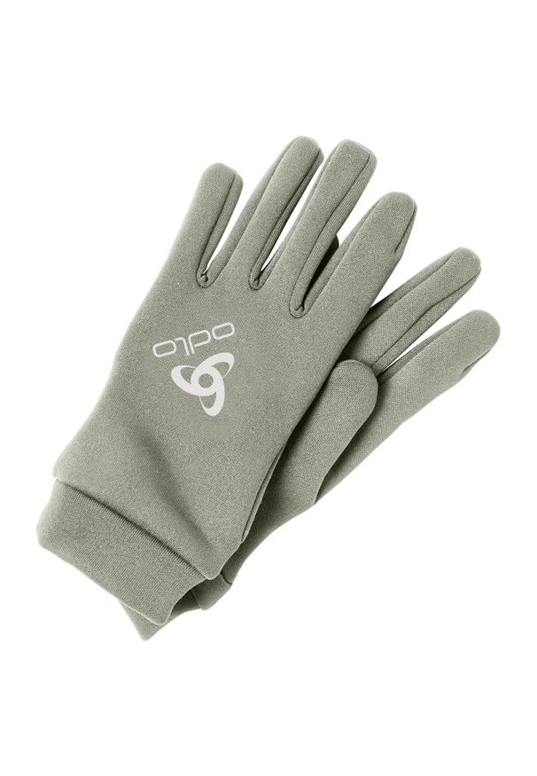 Rękawice Odlo Gloves full finger STRETCHFLEECE LINER. Kolor: beżowy, wielokolorowy, zielony. Sport: turystyka piesza