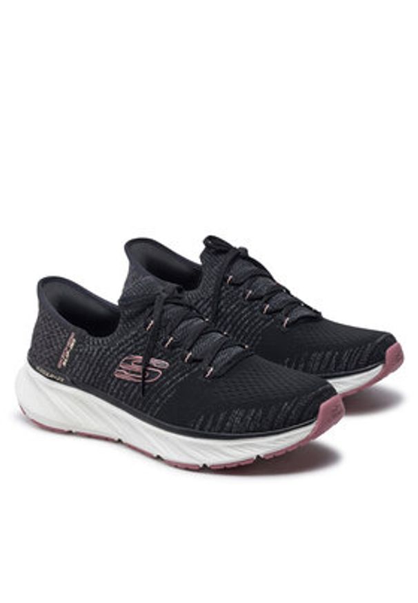skechers - Skechers Sneakersy 150470/BKPK Czarny. Kolor: czarny. Materiał: materiał