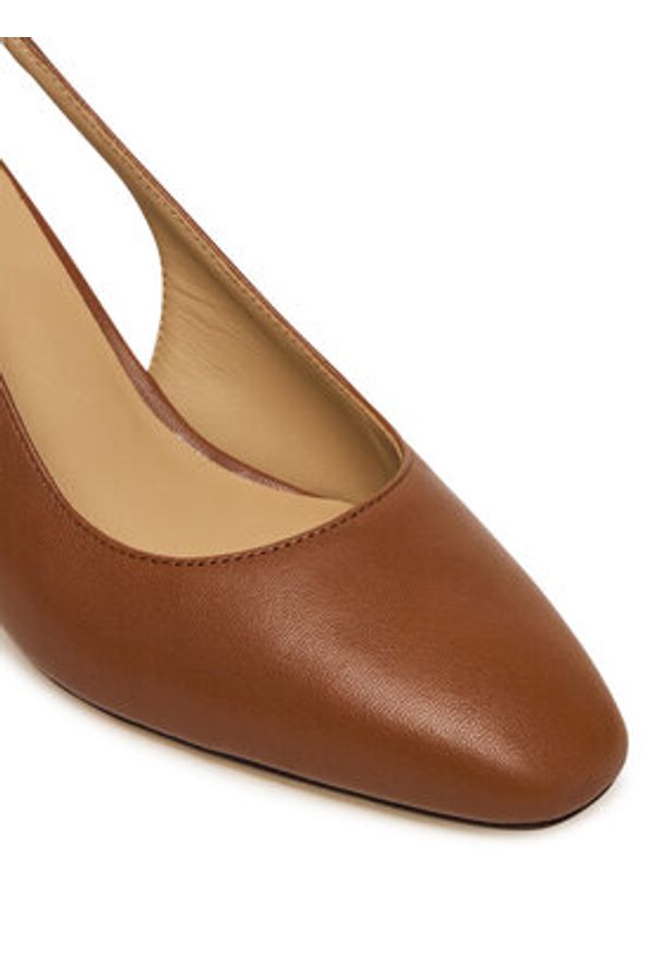 Lauren Ralph Lauren - LAUREN RALPH LAUREN Czółenka 802P00096002 Brązowy. Kolor: brązowy. Materiał: skóra