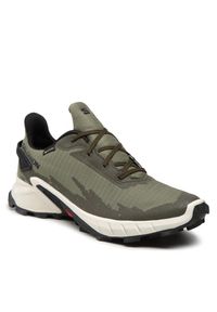 salomon - Buty do biegania Salomon. Kolor: zielony. Technologia: Gore-Tex