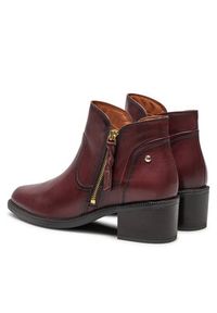 Pikolinos Botki W2D-8674 Bordowy. Kolor: czerwony. Materiał: skóra