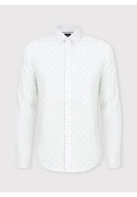 PAKO LORENTE – Biała męska koszula w mikrowzór P24SF-1X-019-B-S - Pako Lorente. Okazja: na co dzień. Kolor: biały. Materiał: elastan, jeans. Styl: casual #3
