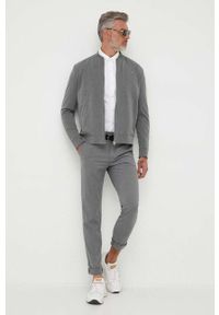 Michael Kors koszula męska kolor biały slim z kołnierzykiem button-down. Typ kołnierza: button down. Kolor: biały #2