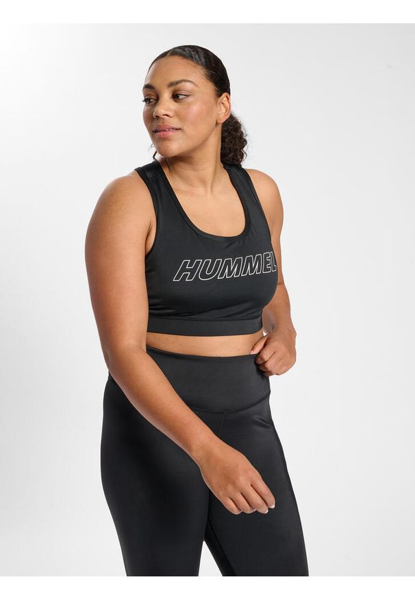 Damski biustonosz sportowy Hummel TE Curvy Plus. Kolor: czarny
