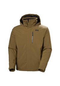 Kurtka narciarska Helly Hansen Crewser. Kolor: brązowy, beżowy, wielokolorowy. Sezon: zima. Sport: narciarstwo #1