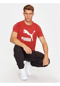 Puma T-Shirt Classics Logo 530088 Czerwony Regular Fit. Kolor: czerwony. Materiał: bawełna #3