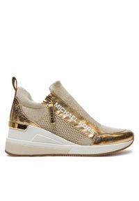 MICHAEL Michael Kors Sneakersy Willis Wedge Trainer 43R5WIFS3D Złoty. Kolor: złoty. Materiał: skóra