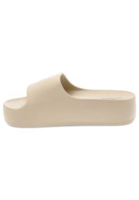 Big-Star - Beżowe Klapki Big Star Wygodne Obuwie Damskie Na Platformie. Okazja: na plażę, na co dzień. Kolor: beżowy. Sezon: lato. Obcas: na platformie. Styl: casual #7