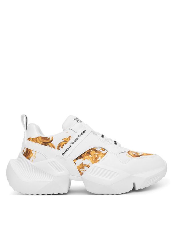 Versace Jeans Couture Sneakersy 80VA3SU7 ZSE19 G03 Biały. Kolor: biały. Materiał: skóra