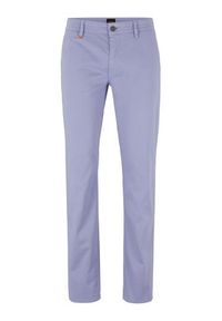 BOSS - Boss Spodnie materiałowe 50470813 Fioletowy Slim Fit. Kolor: fioletowy. Materiał: bawełna #3