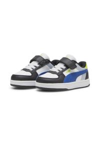 Puma - Sneakersy Caven 2.0 Block dla maluchów PUMA. Kolor: szary, niebieski, wielokolorowy. Materiał: guma, syntetyk, tkanina. Sezon: lato. Sport: turystyka piesza