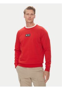 Kappa Bluza Authentic Nymphe 321Y1MW Czerwony Comfort Fit. Kolor: czerwony. Materiał: bawełna