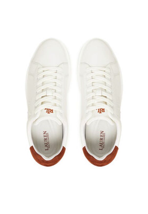 Lauren Ralph Lauren - LAUREN RALPH LAUREN Sneakersy Ainsley Sk Ltl 802979188001 Biały. Kolor: biały. Materiał: skóra