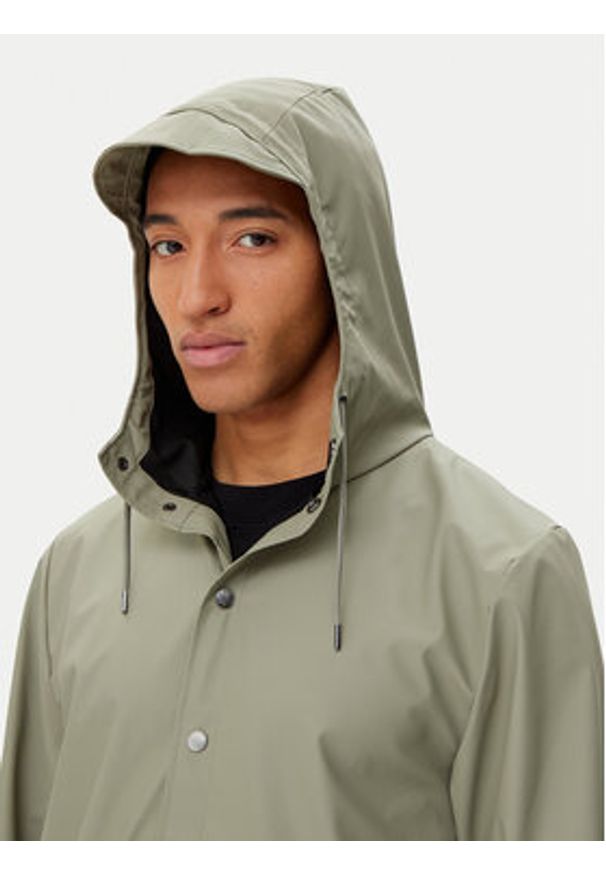 Rains Kurtka przeciwdeszczowa Unisex 12020 Zielony Regular Fit. Kolor: zielony. Materiał: syntetyk
