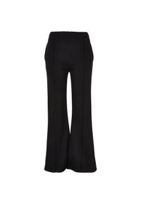 Spodnie dresowe damska prążkowana gąbka Urban Classics. Kolor: czarny. Materiał: prążkowany, dresówka. Długość: długie #1