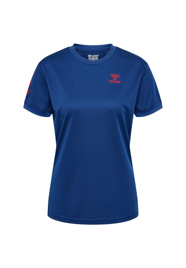 Damski jersey Hummel Q4 Poly. Kolor: niebieski. Materiał: jersey. Sport: kolarstwo
