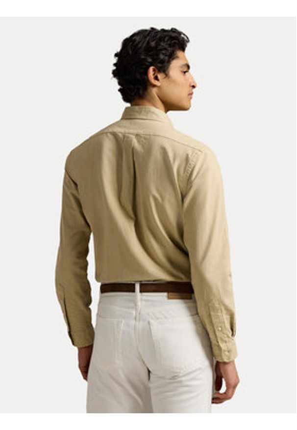 Polo Ralph Lauren Koszula 710960643 Beżowy Regular Fit. Typ kołnierza: polo. Kolor: beżowy. Materiał: bawełna