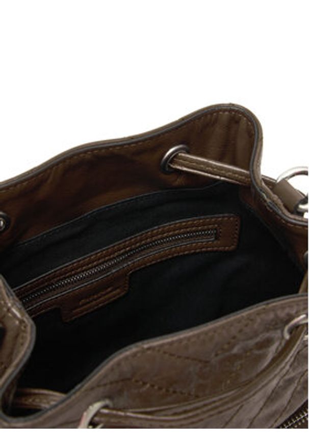 Pinko - PINKO Torebka Cargo Bucket Al 25-26 PLTT 105112 A2JC Brązowy. Kolor: brązowy. Materiał: skórzane