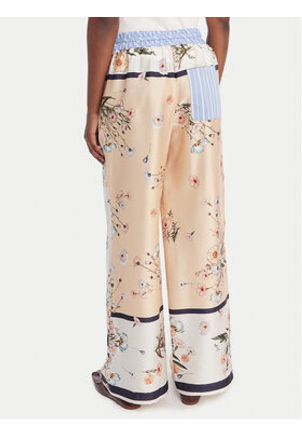 Liu Jo Spodnie materiałowe WA6358 T2555 Beżowy Relaxed Fit. Kolor: beżowy. Materiał: syntetyk