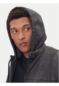 Milestone Kurtka skórzana MSRenaldo 531006 60725 Szary Regular Fit. Kolor: szary. Materiał: skóra #6