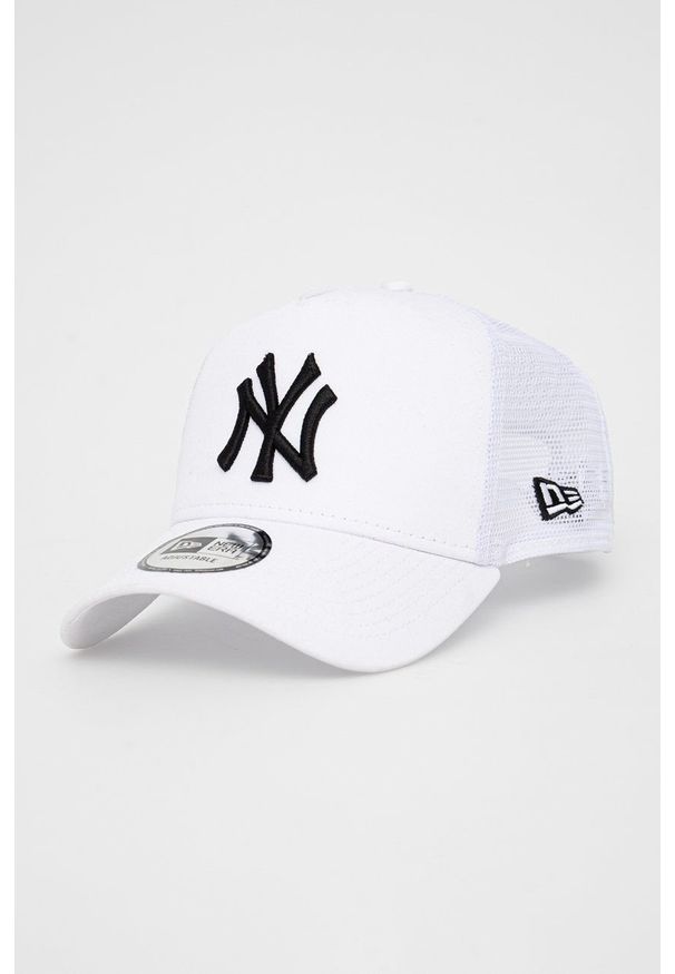 New Era czapka kolor biały z aplikacją 12285467.WHITE-WHITE. Kolor: biały. Wzór: aplikacja