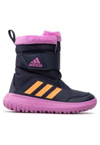 Adidas - adidas Śniegowce Winterplay C GZ6795 Granatowy. Kolor: niebieski. Materiał: materiał
