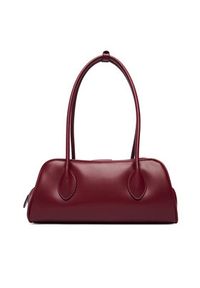 Calvin Klein Torebka Emblem Trio Shoulder Bag LV04F3369G Bordowy. Kolor: czerwony. Materiał: skórzane #2