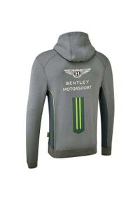 Bluza z kapturem Bentley Motorsport Team Hoodie, Mężczyźni. Typ kołnierza: kaptur. Kolor: szary. Materiał: wiskoza, materiał