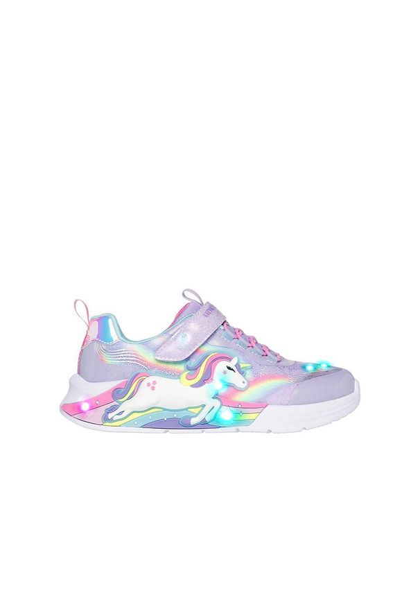 skechers - Buty dziecięce SKECHERS S-Lights Unicorn Chaser. Okazja: na co dzień. Kolor: różowy