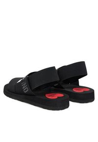 Love Moschino - LOVE MOSCHINO Sandały JA16033G0MJN7000 Czarny. Kolor: czarny. Materiał: materiał #6
