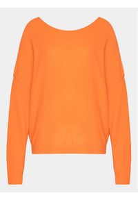 AMERICAN VINTAGE - American Vintage Sweter Damsville DAM225E24 Pomarańczowy Regular Fit. Kolor: pomarańczowy. Materiał: syntetyk. Styl: vintage #1