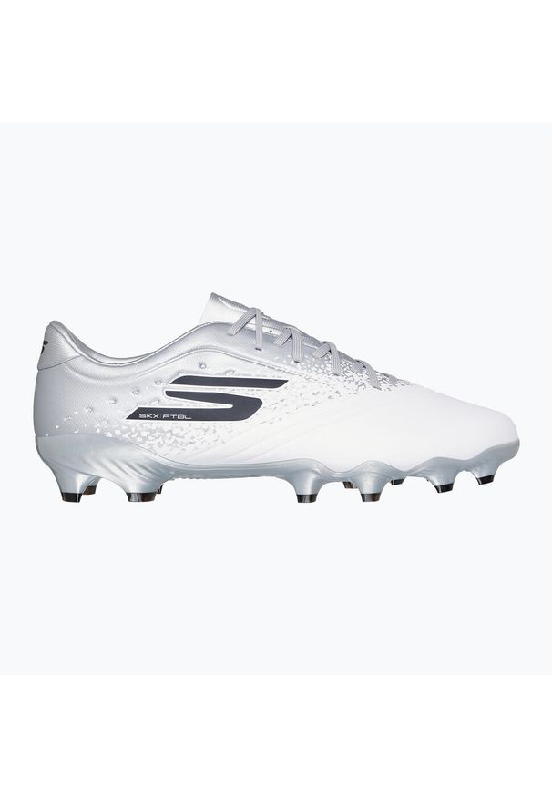 skechers - Buty piłkarskie męskie SKECHERS Razor 1.5 Academy FG. Kolor: biały. Sport: piłka nożna
